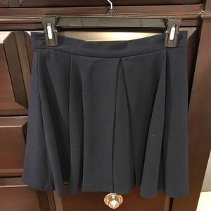 Navy Sam Edelman box pleat skirt
